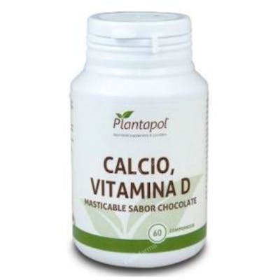 PLANTAPOL CALCIO+VIT.D sabor chocolate 60comp. masticables