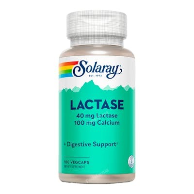 SOLARAY LACTASE 40mg. 4000FCC 100cap.veg