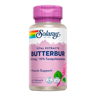 SOLARAY BUTTERBUR (PETASITA) 50MG 60CAPSULASVEG