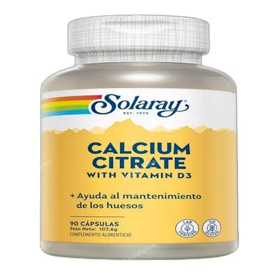 SOLARAY CALCIO CITRATO+VIT D3 90 CAPS