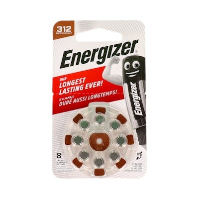 ENERGIZER PILAS PARA AUDIFONO AC312 8ud.