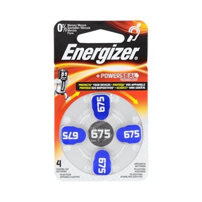ENERGIZER PILAS PARA AUDIFONO AC675 4ud.