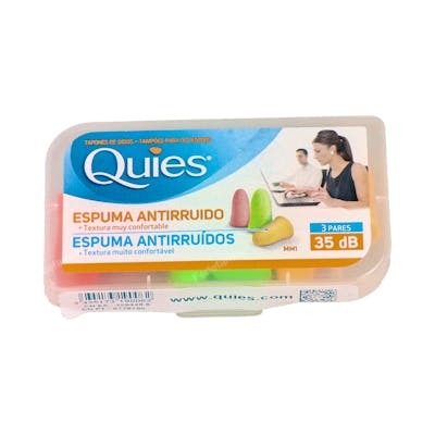 QUIES TAPONES ESPUMA colores surtidos 6ud. QUIES