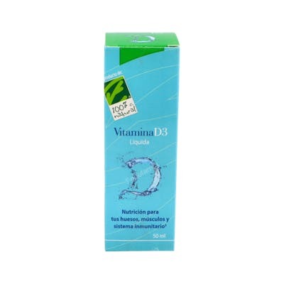 CIEN POR CIEN NATURAL VITAMINA D3 LIQUIDA 50ML