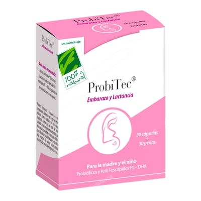 CIEN POR CIEN NATURAL PROBITEC EMBARAZO Y LACTANCIA 30CAP+30