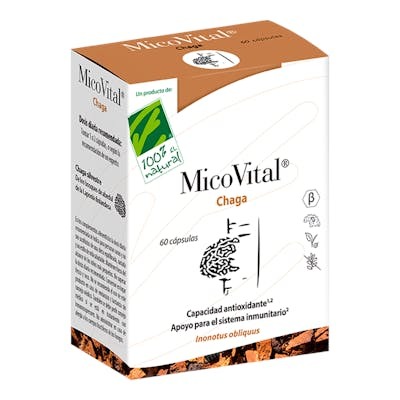 CIEN POR CIEN NATURAL MICOVITAL CHAGA 60CAPSULAS