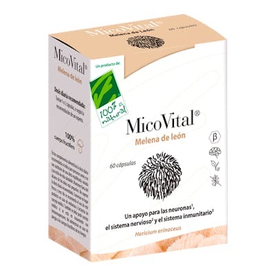 CIEN POR CIEN NATURAL MICOVITAL MELENA DE LEON 60CAPSULAS