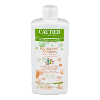 CATTIER GEL DE DUCHA Y CHAMPU FAMILIAR sin sulfatos 500ml.