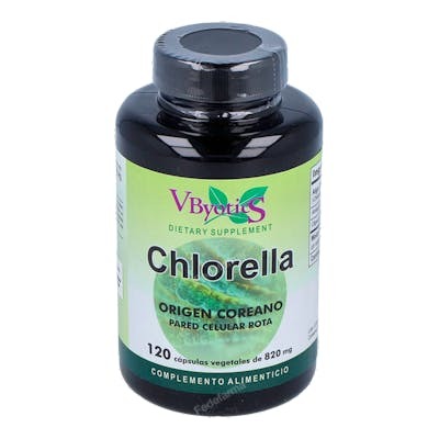 VBYOTICS CHLORELLA PARED CELULAR ROTA 120CAPSULAS