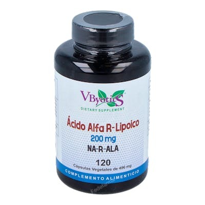 VBYOTICS ACIDO ALFA R-LIPOICO 200MG 120CAPSULAS