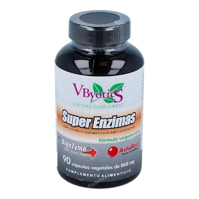 VBYOTICS SUPERENZIMAS formula vegetariana 90cap.