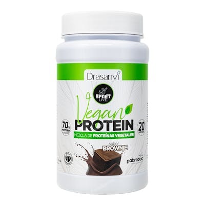DRASANVI SPORT LIVE PROTEINA VEGANA SABOR BROWNIE 600G SPORT