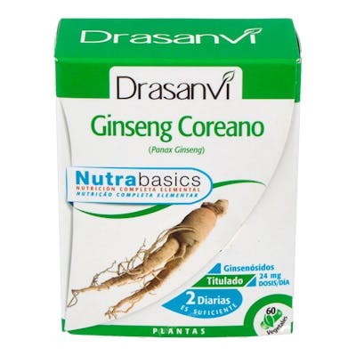 DRASANVI NUTRABASICS GINSENG COREANO 60caps.
