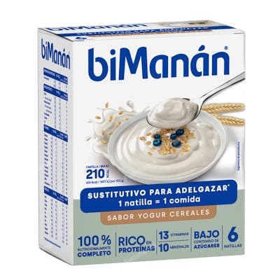 BIMANAN CREMA YOGUR CEREALES 6 SOBRES