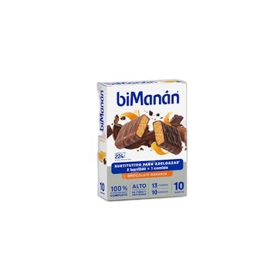 BIMANAN BARRITAS CHOCOLATE NEGRO CON NARANJA EXPOSITOR 10UD