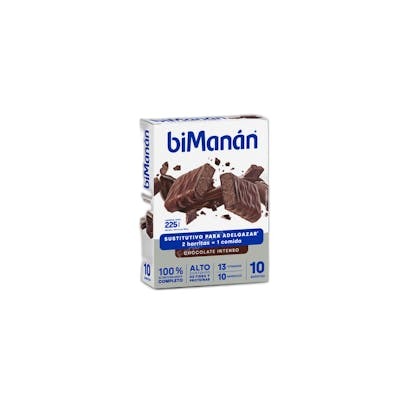 BIMANAN BESLIM CHOCO INTENSO BARRITAS10 UDS