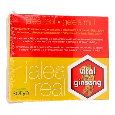 SOTYA JALEA REAL VITAL CON GINSENG 10ML VIALES VIDRIO 20U