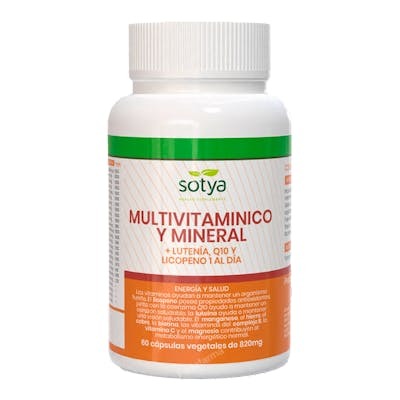 SOTYA MULTIVITAMINICO Y MINERAL 1 al dia 820MG CAPS. 60U
