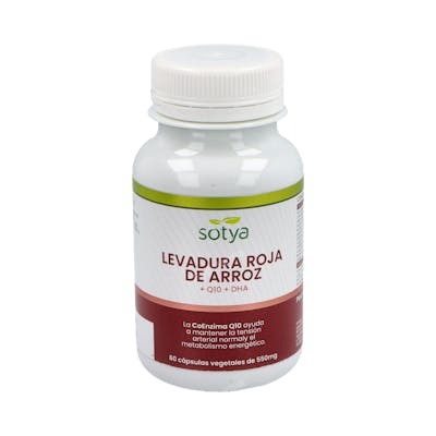 SOTYA LEVADURA ROJA DE ARROZ + Q10 + DHA 60 CAPS 550MG