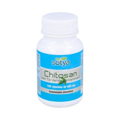 SOTYA CHITOSAN CON TE VERDE Y VITAMINA C 600MG CAPS. 100U