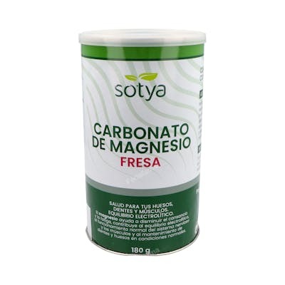 SOTYA CARBONATO DE MAGNESIO FRESA 180G POLVO
