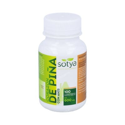 SOTYA CORAZON DE PIÑA CON ANIS 600MG COMP. MAST. 100U
