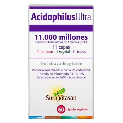 SURA VITASAN ACIDOPHILUS ULTRA 60CAPSULAS (REFRIGERACION)