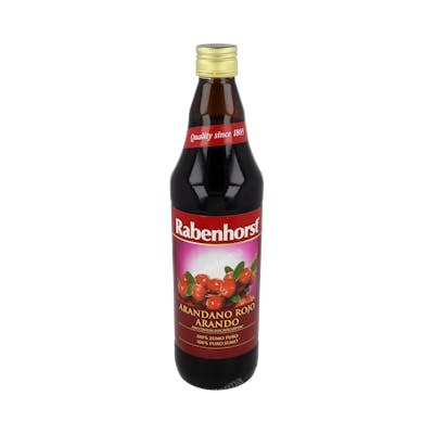 RABENHORST ZUMO arandano rojo americano 750ml.