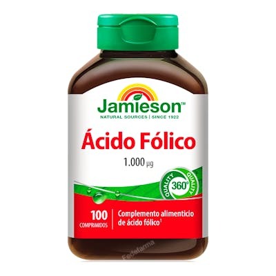 JAMIESON ACIDO FOLICO 1000mcg. 100comp.