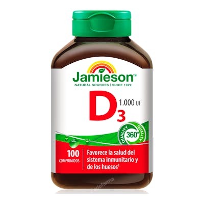 JAMIESON VITAMINA D3 1000UI 100COMPRIMIDOS