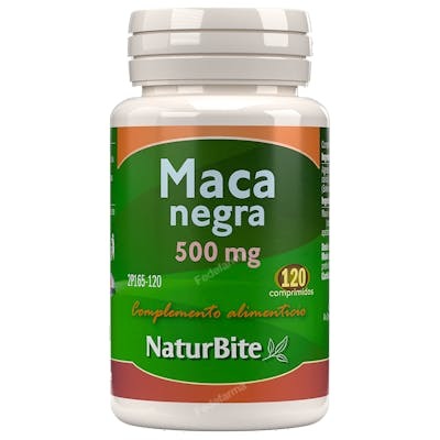 NATURBITE MACA NEGRA 500mg. 120comp.