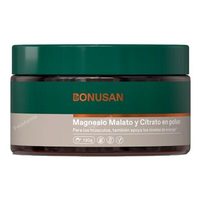 BONUSAN MAGNESIO MALATO Y CITRATO polvo 130gr.