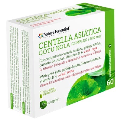 NATURE ESSENTIAL CENTELLA ASIATICA COMPLEX 2500MG 60CAPSULAS