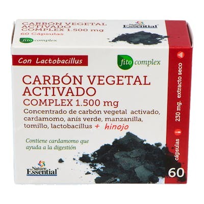 NATURE ESSENTIAL CARBON VEGETAL ACTIVO complex 60cap.