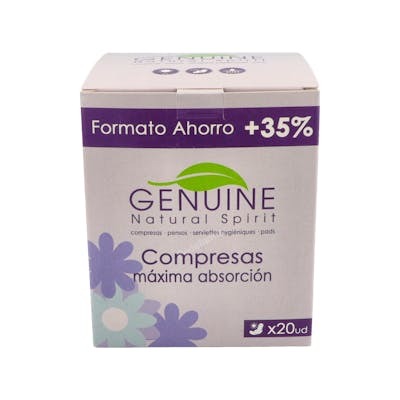 GENUINE COMPRESA DE DIA 20ud.