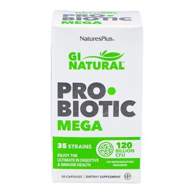 NATURES PLUS GI NATURAL PROBIOTIC MEGA 30CAPSULAS