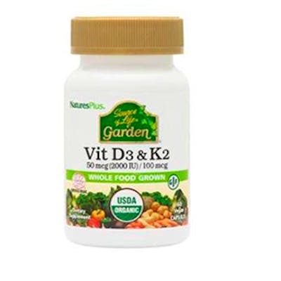 NATURES PLUS GARDEN VITAMINA D3&K2 60cap.