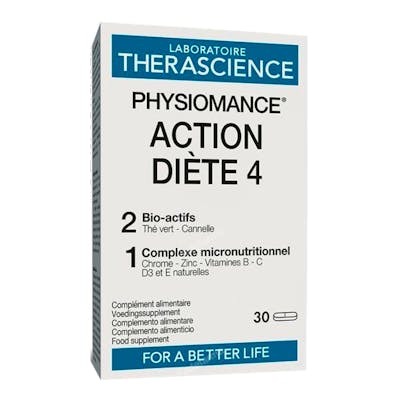 THERASCIENCE PHYSIOMANCE ACCION DIETA 4 30COMPRIMIDOS