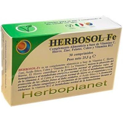 HERBOPLANET HERBOSOL FE 30COMPRIMIDOS