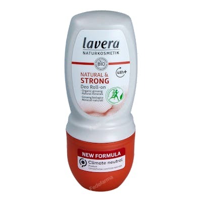 LAVERA STRONG & NATURAL desodorante 48h roll-on 50ml.