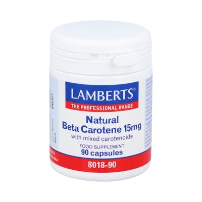 LAMBERTS BETACAROTENO NATURAL 15 mg. 90 cap.