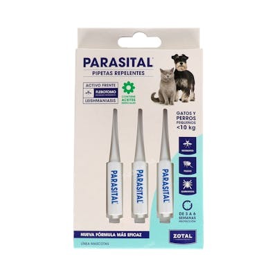 ZOTAL VET PARASITAL PERR PEQ/GAT ZOTAL 3 PIPETAS VET
