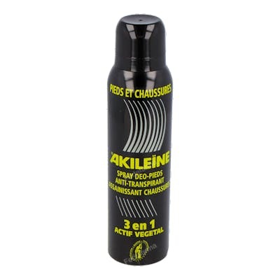 AKILEINE SPRAY PIES Y CALZADO (negro ) 3 en 1 150ml.