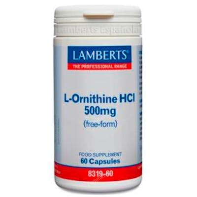 LAMBERTS L-ORNITINA HCL 500 MG 60 CAPSULAS