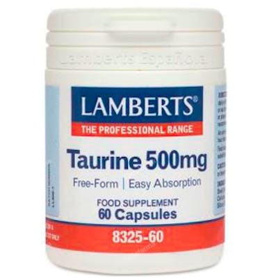 LAMBERTS TAURINA 500 MG 60 CAPSULAS