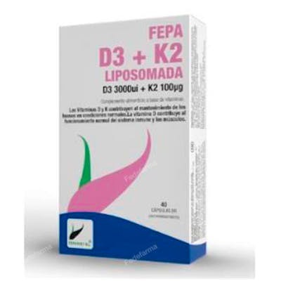 FEPADIET FEPA-VITAMINA D3+K2 liposomado 40cap.