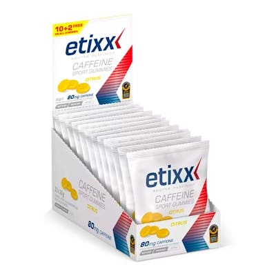 ETIXX SPORT GUMMIES CAFEINA citrus 12uds.