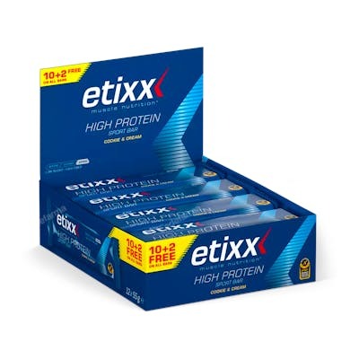 ETIXX HIGH PROTEIN PROTEIN BAR cookie&cream 12x55g
