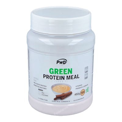 PWD NUTRITION GREEN PROTEIN MEAL CREME BRULE-CINNAMON 450GR
