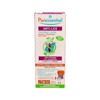 PURESSENTIEL LOCION ANTIPIOJOS con peine 100ml.